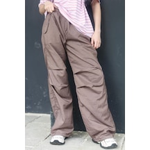 Madmext Kahverengi Paraşüt Jogger Kadın Pantolon Mg1726-kahverengi Kahverengi