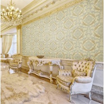 Damask Pattern Wallpaper - Duvar Kağıdı, Krem - Ephes 6802-2, 10,60 M²