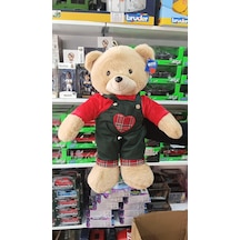 Halley Oyuncak Kıyafetli Peluş Erkek Ayı Uyku Arkadaşım 55 Cm Pelüş Çok Renkli