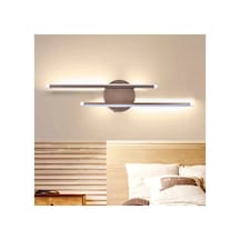 Dilek Modern Tasarım Kahverengi Renk Gün Işığı Ledli Banyo - Mutfak - Salon Ledli Duvar 2 Li Aplik Kahverengi Kahverengi