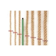 Jütburada Jüt Halat 4 Mm 20 Metre Hasır Dekor Süsleme İp