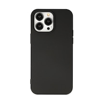 Apple İphone Uyumlu 14 Pro Kılıf Nano İçi Kadife Silikon - Siyah Çok Renkli
