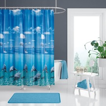 Tropik Zethome Banyo Duş Perdesi 8852 Tek Kanat 1x120x200 Diğer