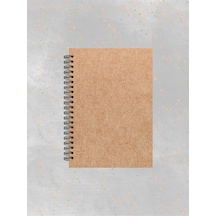A5 Kalın Kraft Kapak Kraft İç 15 Yaprak 30 Sayfa Çok Amaçlı Defter, Scrapbook, Çok Renkli