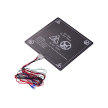 Symbee Anet A8/a6/a2 Uyumlu 3d Yazıcı Isıtmalı Platform - 220x220x3mm Alüminyum Taban, 12v 120w, Siyah Kaplama Ve Isıtma Kablosu