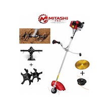 Mitashi Pro Mts52 Benzinli Yan Tırpan 52cc-2hp Akrep Çapalama Makinesi