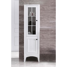 Denko Helena 35 Cm Mdf Beyaz Banyo Boy Dolabı Beyaz