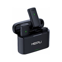 Hepu Hp-k10 2.4ghz Kablosuz Mikrofon Seti Şarj Kutulu, İos/type-c Uyumlu