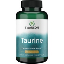 Swanson Taurine 500 Mg 100 Kapsül Usa Menşeii Dmmedicineden Orijinal Aromasız