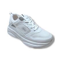 Queen Step 2110-25 Deri Anorak Anatomik Sneaker Beyaz Buz 36-40 Beyaz