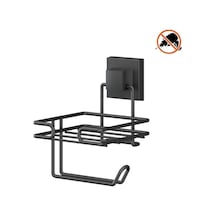 Tekno Tel Ef-275 Yapışkanlı Yedekli Tuvalet Wc Kağıtlık Siyah