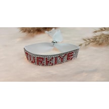 Hdmarketim Hdmarketim Swarovski Taşlı Türkiye Yazılı Ayarlanabilir Bileklik N11.88379 Çok Renkli