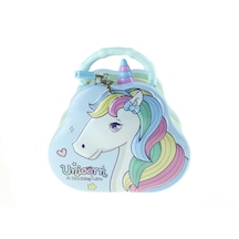 Kumbara Metal Unicorn Desenli Kilitli Kumbara Mixoyuncak
