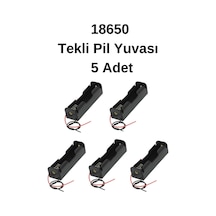 Diyotlab 18650 Tekli Pil Yuvası 5 Adet