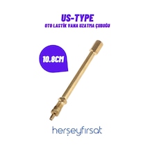 Us-Type Oto Lastik Vana Uzatma Çubuğu-Pirinç-10.8 Cm