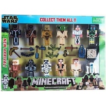 Minecraft Oyuncak Minecraft 23 Parça Aksesuarlı, Star Wars ,Minecraft Y058