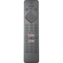 Philips İle Uyumlu Model 50pus7304/62 Mikrofonlu Smart Tv Kumanda-gri