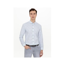 Cacharel Yeşil Slim Fit Uzun Kollu Gömlek