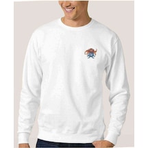 Pokemon Avengermon Gloom Kusaihana Baskılı Beyaz Erkek Örme Sweat Pokemon Avengermon Gloom Kusaihana Baskılı Beyaz Erkek Örme Sweat