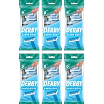 Derby Banyo 5 Li Poşet Tıraş Bıçağı X 6 Adet