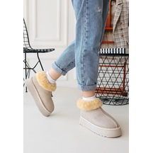 Biçomi Edali Bej Süet Bot Çok Renkli