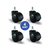 4 Adet Ec05Gmkm50. Oynak Civatalı Mobilya Tekerleği Koltuk
