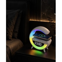 Hubrendy Tekno Kablosuz Rgb Bluetooth Hoparlör Usb Fm Ve Aux Destekli Taşınabilir Ses Sistemi