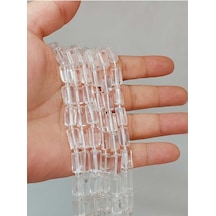 Bileklik Boy Kristal Kuvars Taşı 6.5x12mm Yarım Dizi 49918 18cm Uzunluğundadır Çok Renkli
