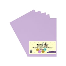 Lila 50x70 Metalik Aynalı Fon Kartonu 5 Adet 1 Paket Artlantis Aynalı Metalik Fon Kartonu