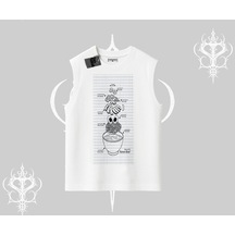 Tarzsokak Kolsuz Tshirt Noodle Theory Hand Drawn Concept Beyaz