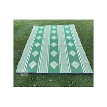 Plastik Hasır Savan Piknik Kilimi Cami Hasırı 180x270 Yeşil Yeşil