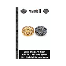 Lüks Modern Cam Küllük Tarz Aksesuar Stil Sahibi Kahve Yanı