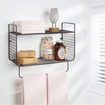 Tr Metal Mutfak Banyo Duvar Rafı Terek Havluluk Wd-102 Diğer