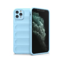 Newface Apple İphone 11 Pro Max Kılıf Optimum Silikon - Sky Blue Açık Mavi