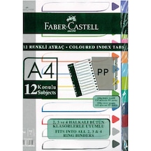 Faber Castell 12'li Renkli Ayraç Plastik
