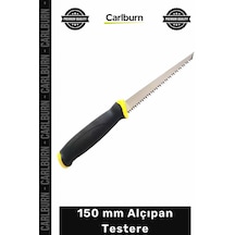 Testere Profesyonel Çift Taraflı Isıl İşlem Çelik Bıçaklı Ergonomik Sert 150 Mm Alçıpan Testere