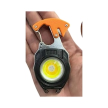 El Feneri Led Anahtarlık Çok Fonksiyonlu Mini Çakmak Özellikli Antrasit