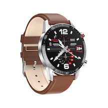 Yifomall L13 Deri Akıllı Saat Kahverengi