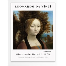 Postifull  Leonardo Da Vinci Duvar Posteri - Duvar Dekoru - Sanat Serisi Posterleri - Kalın Kağıt - Çerçevesiz sanat2 Gri - 8 50 x 70 50 x 70