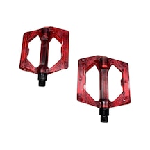 Bike Sky Şeffaf Renkli Platform Geniş Pedal Platform Bisiklet Pedalı Reflektörlü