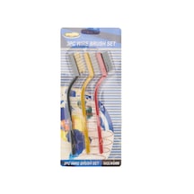 3'lü Tel Fırça - Renkli - 16 Cm 10'lu Set