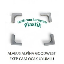 Alveus Goodwest Alpina Exom Uyumlu Ankastre Cam Ocak Koruması 0.6 Mm