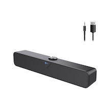 Lecoo DS102 Kablolu USB/AUX 6W Soundbar Taşınabilir Stereo Hoparlör Siyah