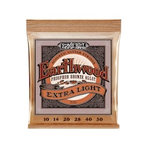 Ernie Ball Earthwood Extra Hafif Fosfor Bronz Akustik Gitar Telleri - 10-50 Kalınlık
