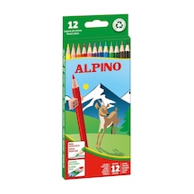 Alpino Renkli Kalemler 12 Adet Çocuk Boya Kalemi Parlak Ve Canlı Renklerle Çizim Ve Boyama Okul Malzemeleri Boya Kalemi Kutusu 124-Pembe