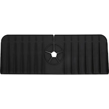 Siyah Çok Fonksiyonlu Silikon Mutfak Drenaj Mat Sıçramaya Dayanıklı Musluk Drenaj Mat Kaymaz Katlanabilir Lavabo Yüzey Koruyucu