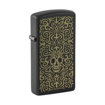 Zippo Slim Skull Filigree Dizayn Çakmak