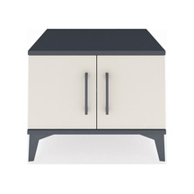 Hyperion Komodin Tek Raflı 2 Kapaklı 60x44x48 Antrasit-aytaşı Antrasit