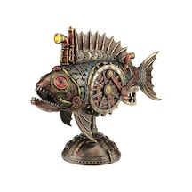 Steampunk Serisi Led Periskoplu Fener Balığı Denizaltı Biblosu