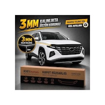 Hyundai Tucson 2022 Ve Sonrası Abs Ön Kaput Rüzgarlığı Kaput Koruma Taş Ve Böcek Önleyici Parlak Siyah